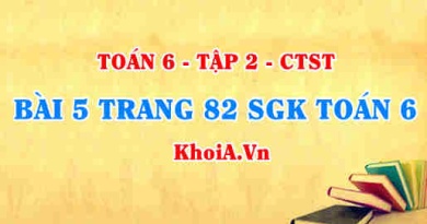 Bài 5 trang 82 SGK Toán 6 Tập 2 Chân trời sáng tạo
